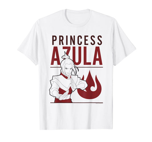 Avatar: The Last Airbender Princess Azula Outline Anime T-Shirt