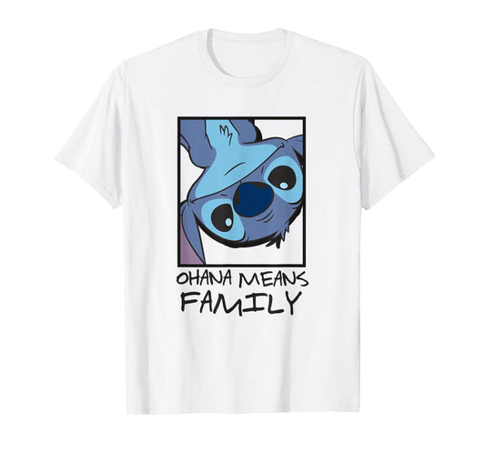 Disney Lilo & Stitch Ohana Means Family Stitch Panel Box T-Shirt