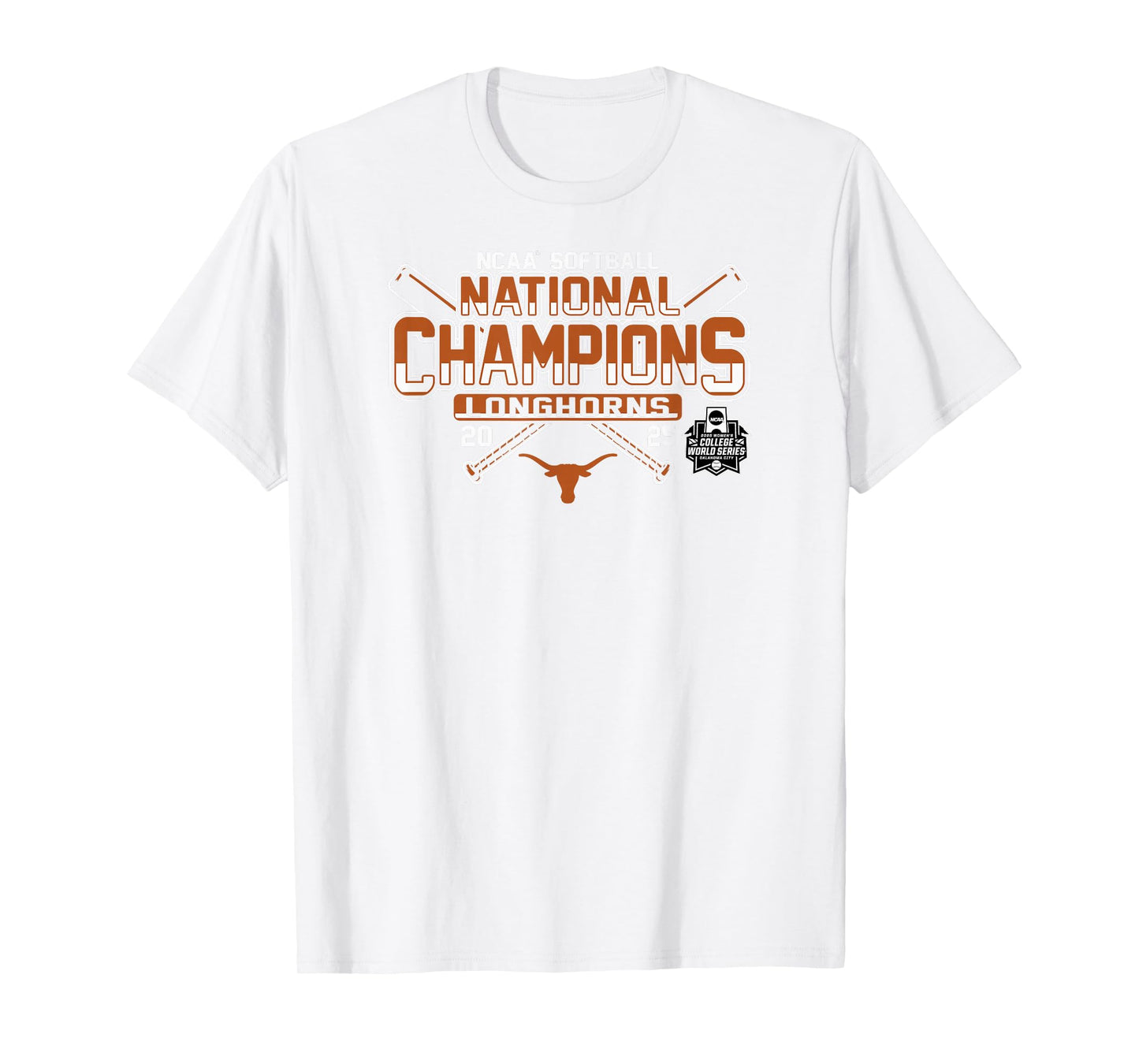 Texas Longhorns Softball National Champs 2025 WCWS Gray T-Shirt