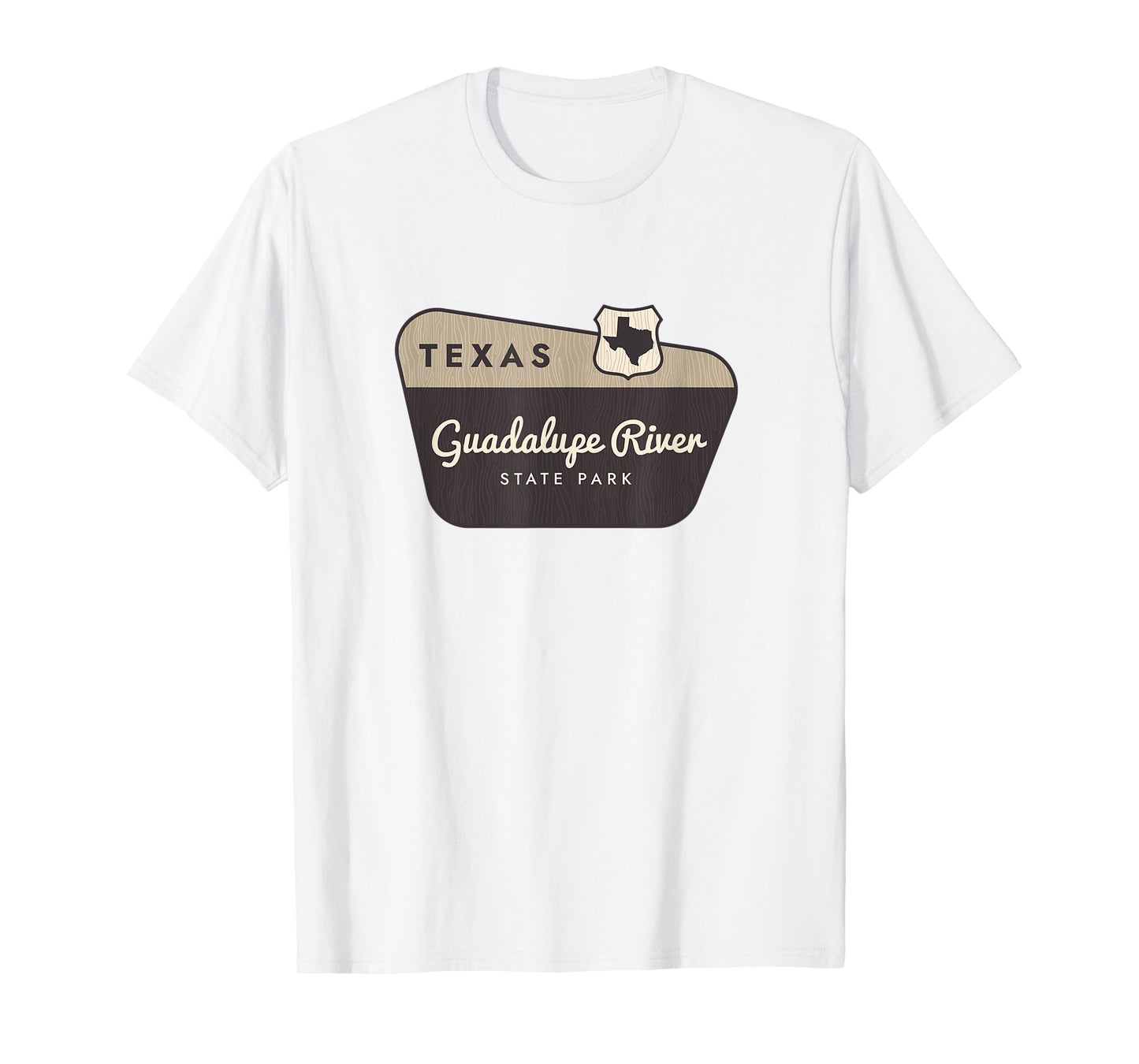 Guadalupe River State Park Texas TX Welcome Sign Vacation T-Shirt