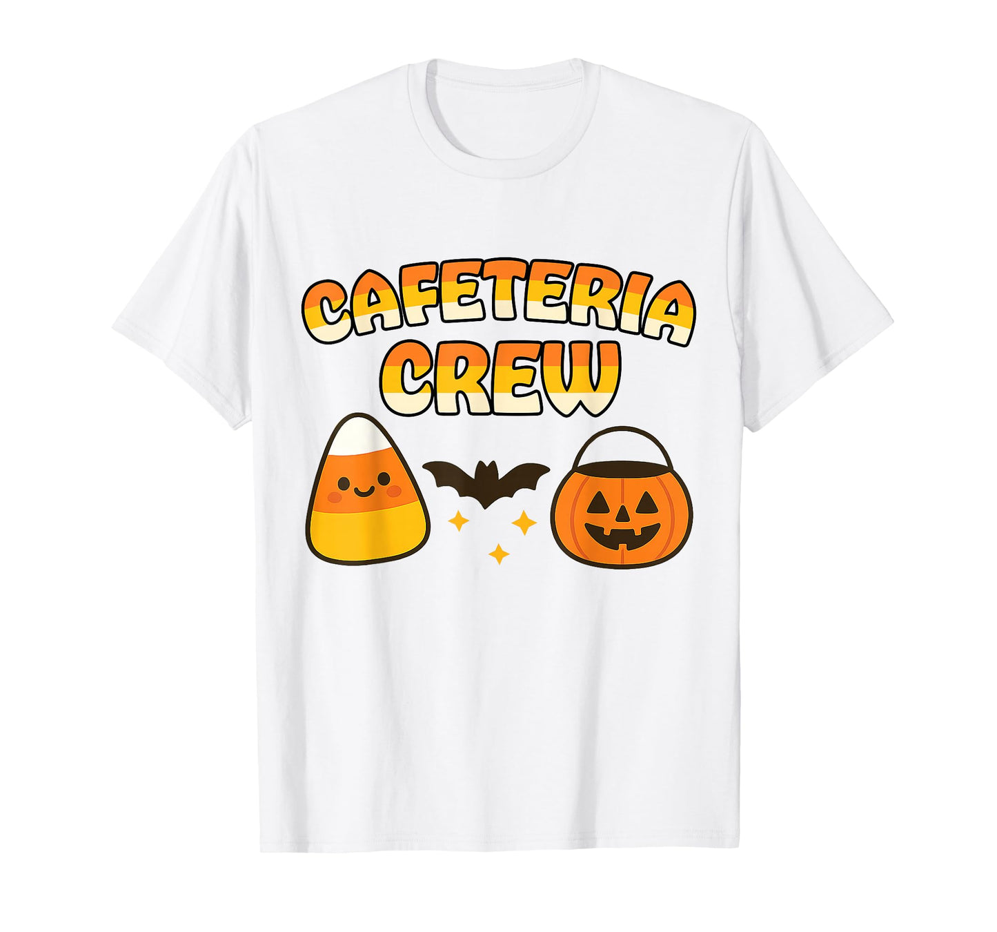 Lunch Lady Halloween Cafeteria Crew Fall Candy Corn Cute T-Shirt
