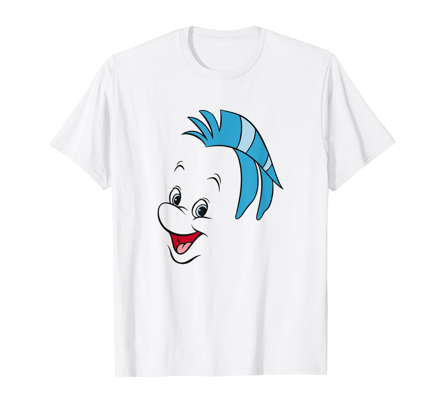 Disney The Little Mermaid Flounder Big Face T-Shirt