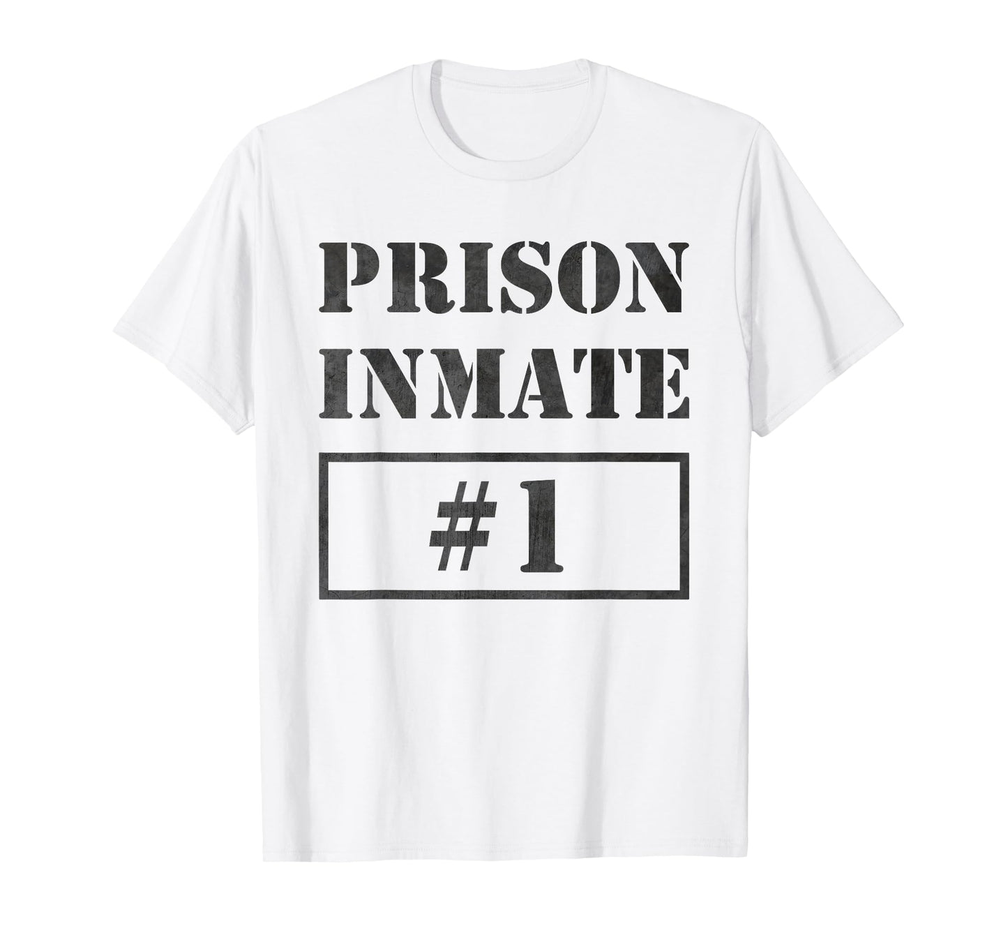 Prisoner Costume T-Shirt Inmate Funny Orange Escaped Jail T-Shirt