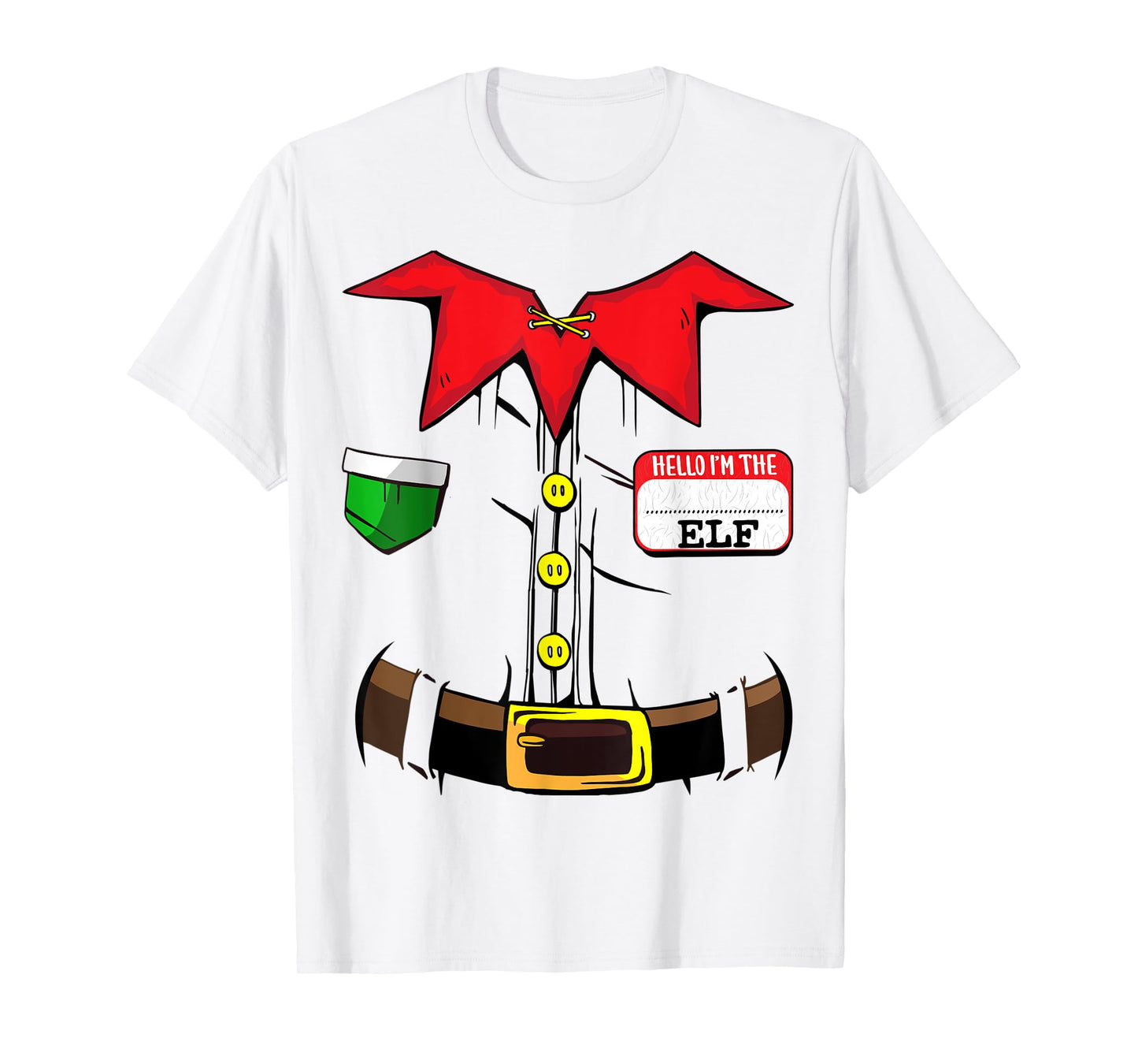 Custom Christmas I'm Elf Shirt Add Your Text Blank Name Tag T-Shirt
