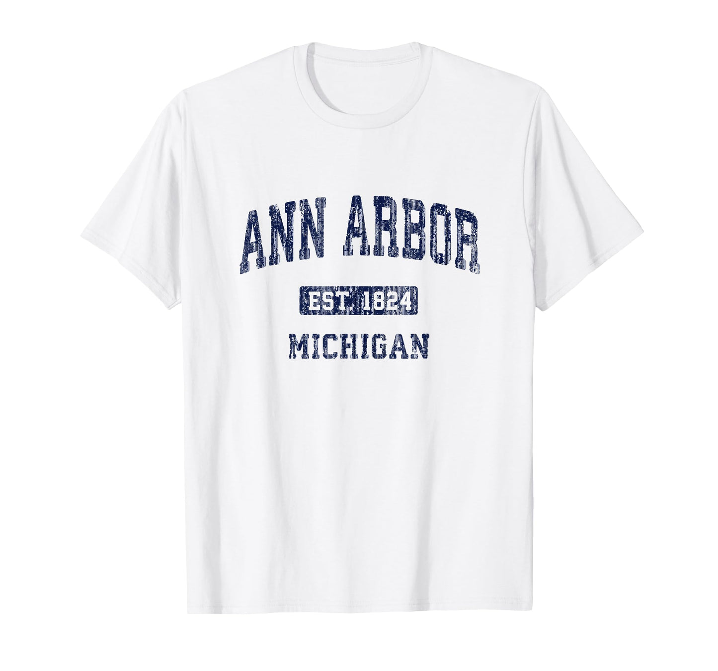 Ann Arbor Michigan Vintage Athletic Sports Design T-Shirt
