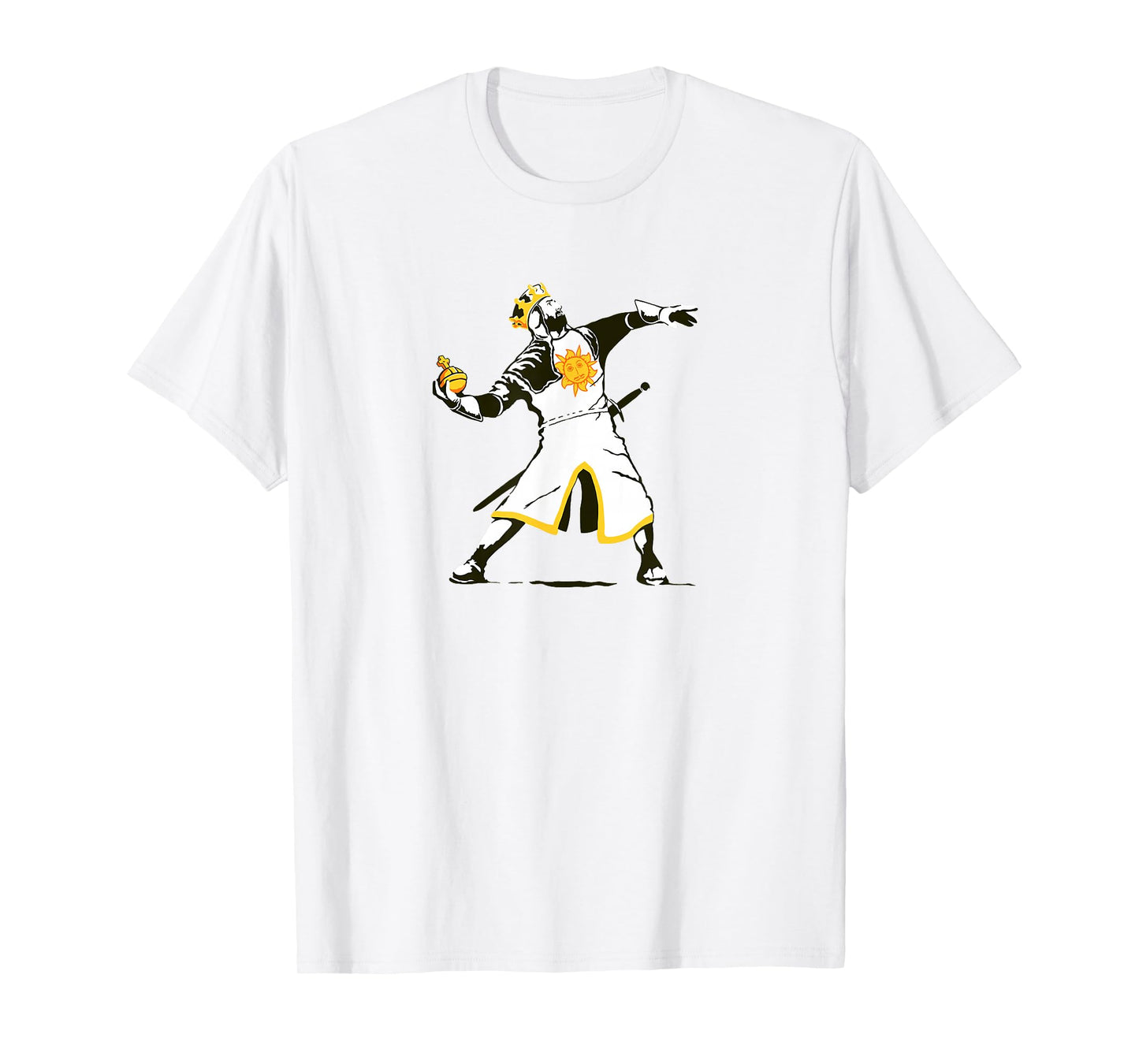 King Arthur lobbeth Thy holy Hand Grenade Funny Graffiti Art T-Shirt