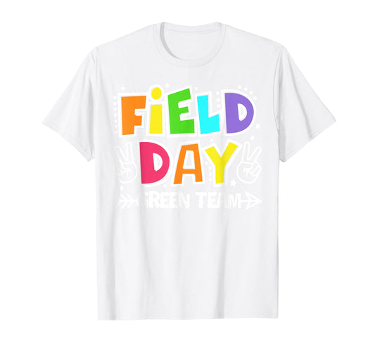 Field Day Green Team Funny For Teacher Kids Field Day Games T-Shirt