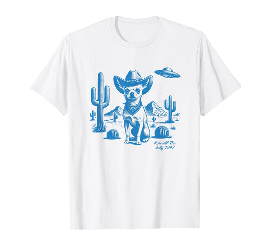 UFO Western Chua Hua Cowboy Cactus Desert Cowgirl Mom Dad T-Shirt