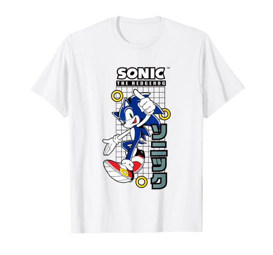 Sonic The Hedgehog Vintage Kanji Action Poster T-Shirt