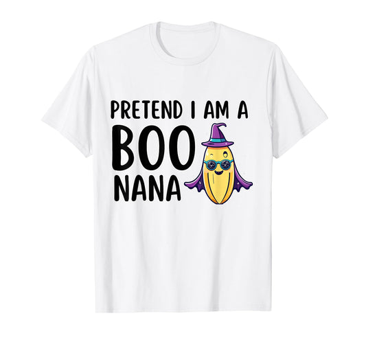 Funny Lazy Halloween Costume Boo Pretend I Am A Banana T-Shirt