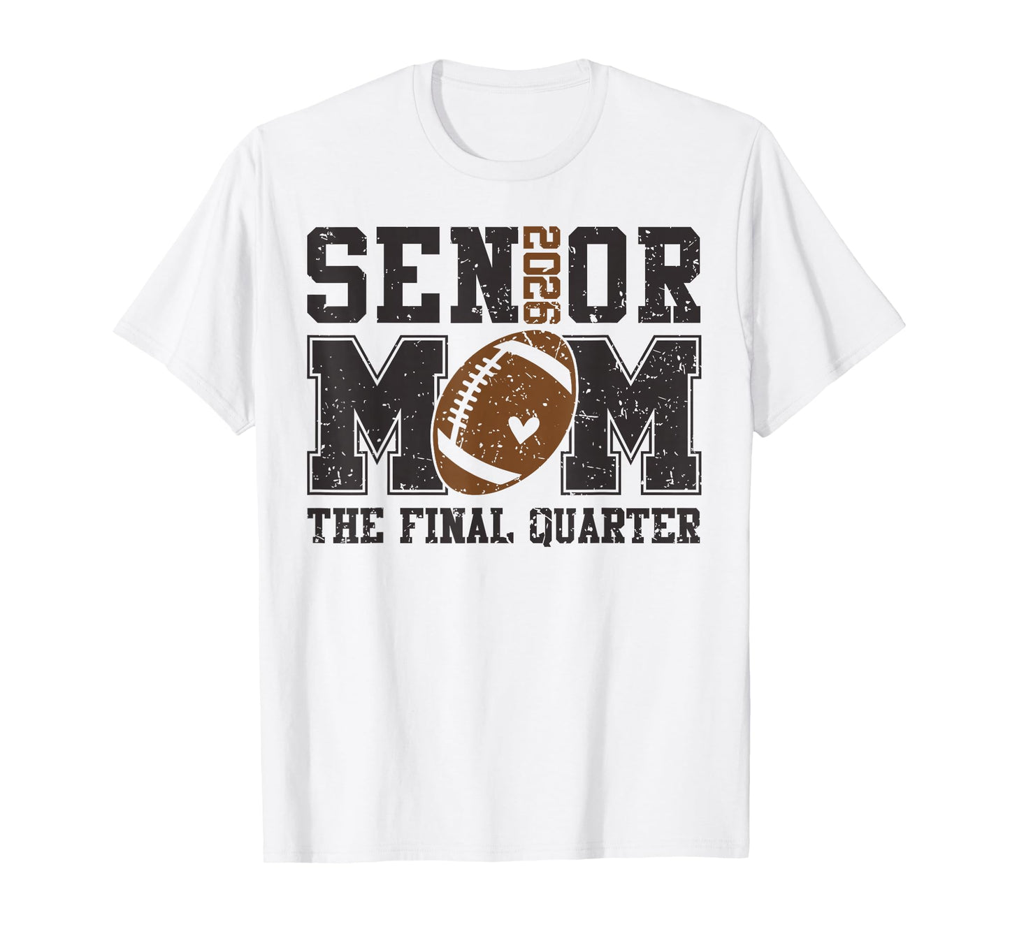 Senior Football Mom Football Mama Game Day Class of 2026 T-Shirt