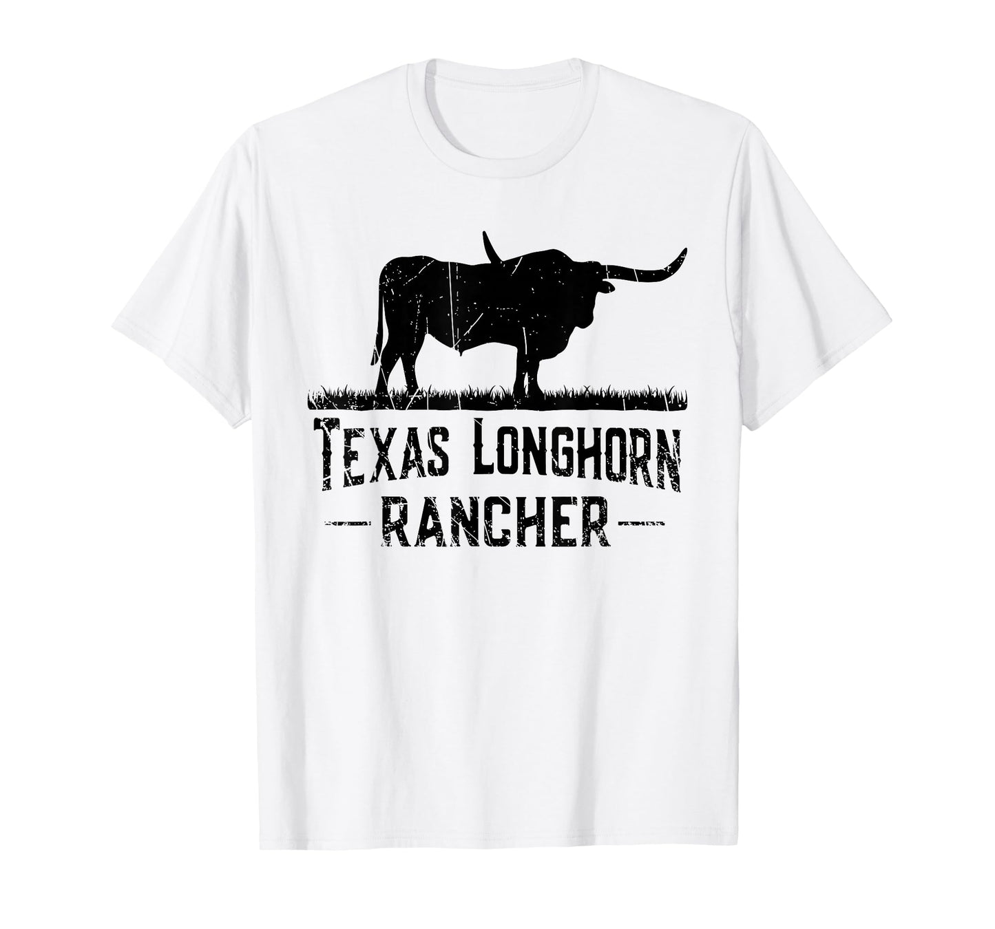 Texas Longhorn Rancher - Longhorn Cow for Cattle Farmer T-Shirt