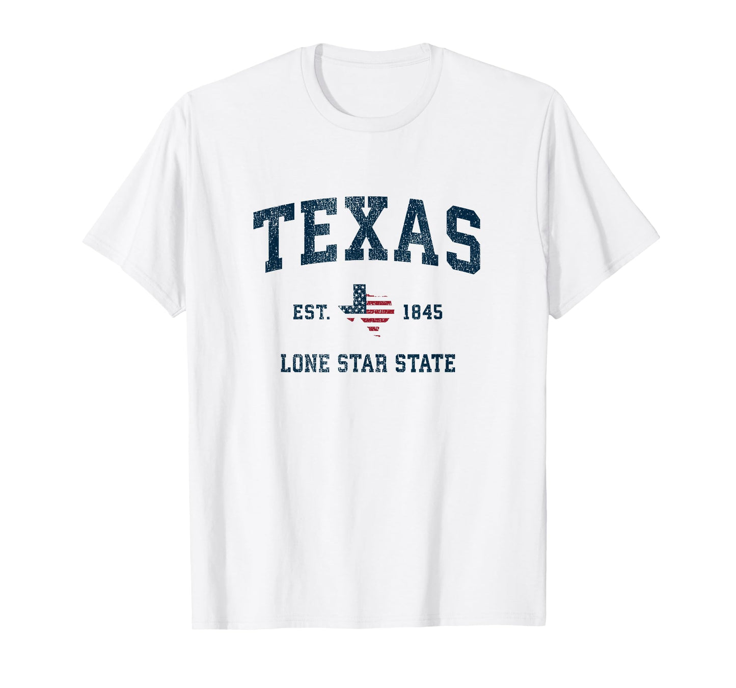 Texas Vintage American Flag USA Sports Design Women Kids Men T-Shirt
