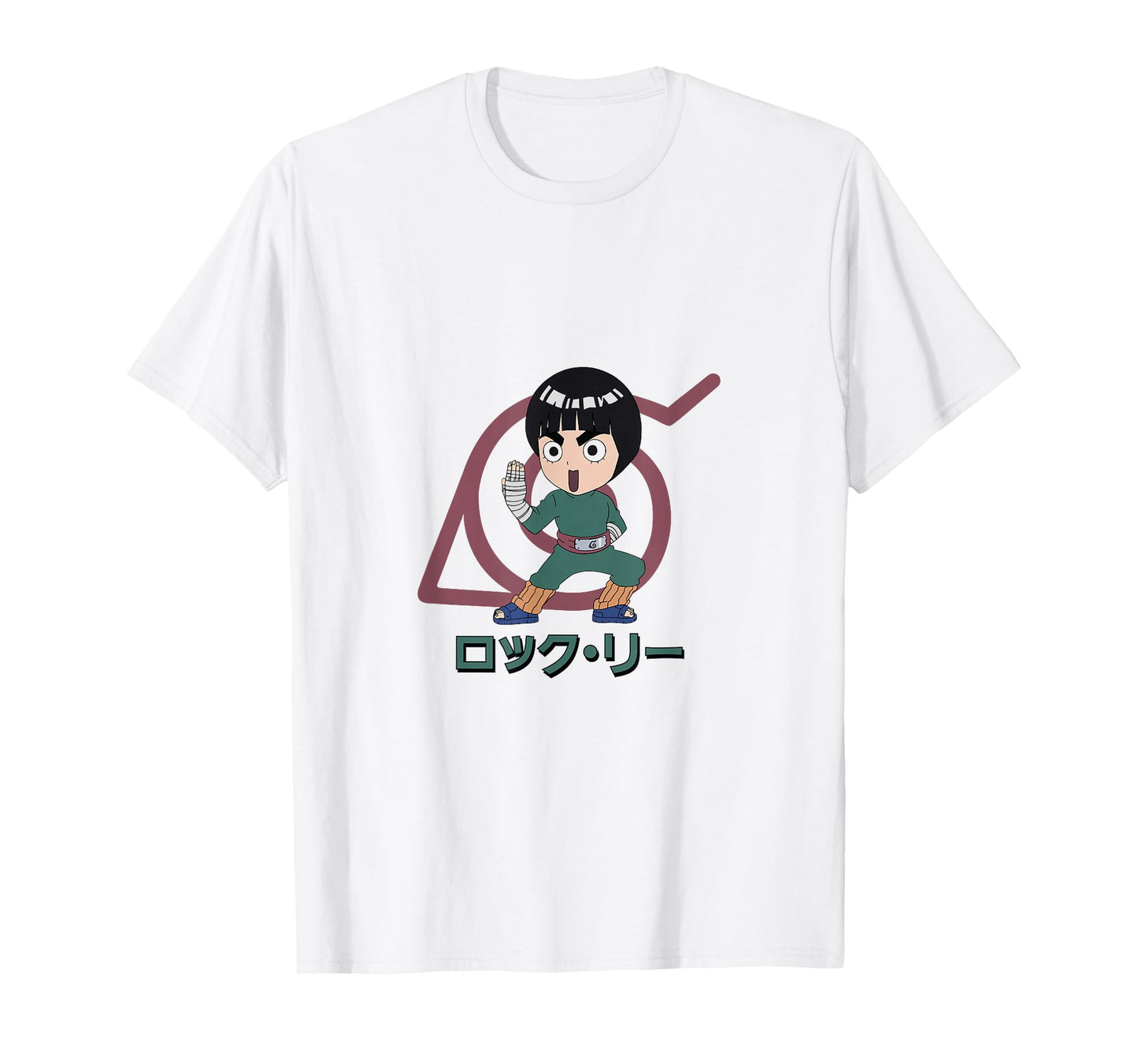 Naruto Classic Lee and Konohagakure Symbol T-Shirt
