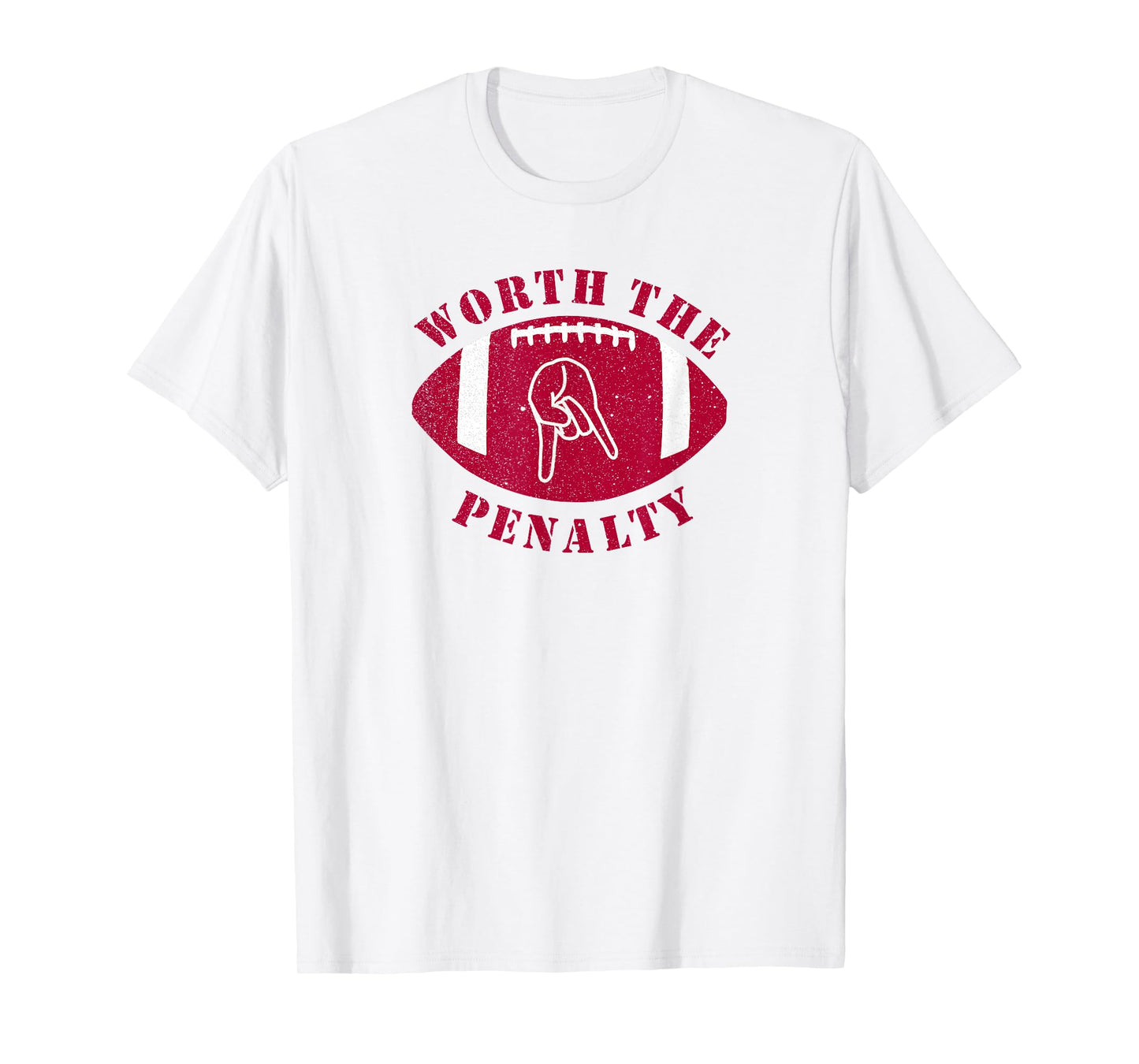 Horns Down Worth The Penalty Oklahoma Texas Red River T-Shirt
