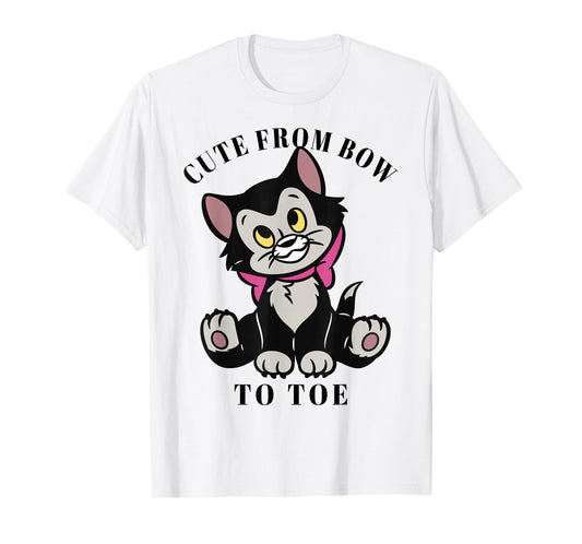 Disney Pinocchio Figaro Cute from Bow to Toe T-Shirt