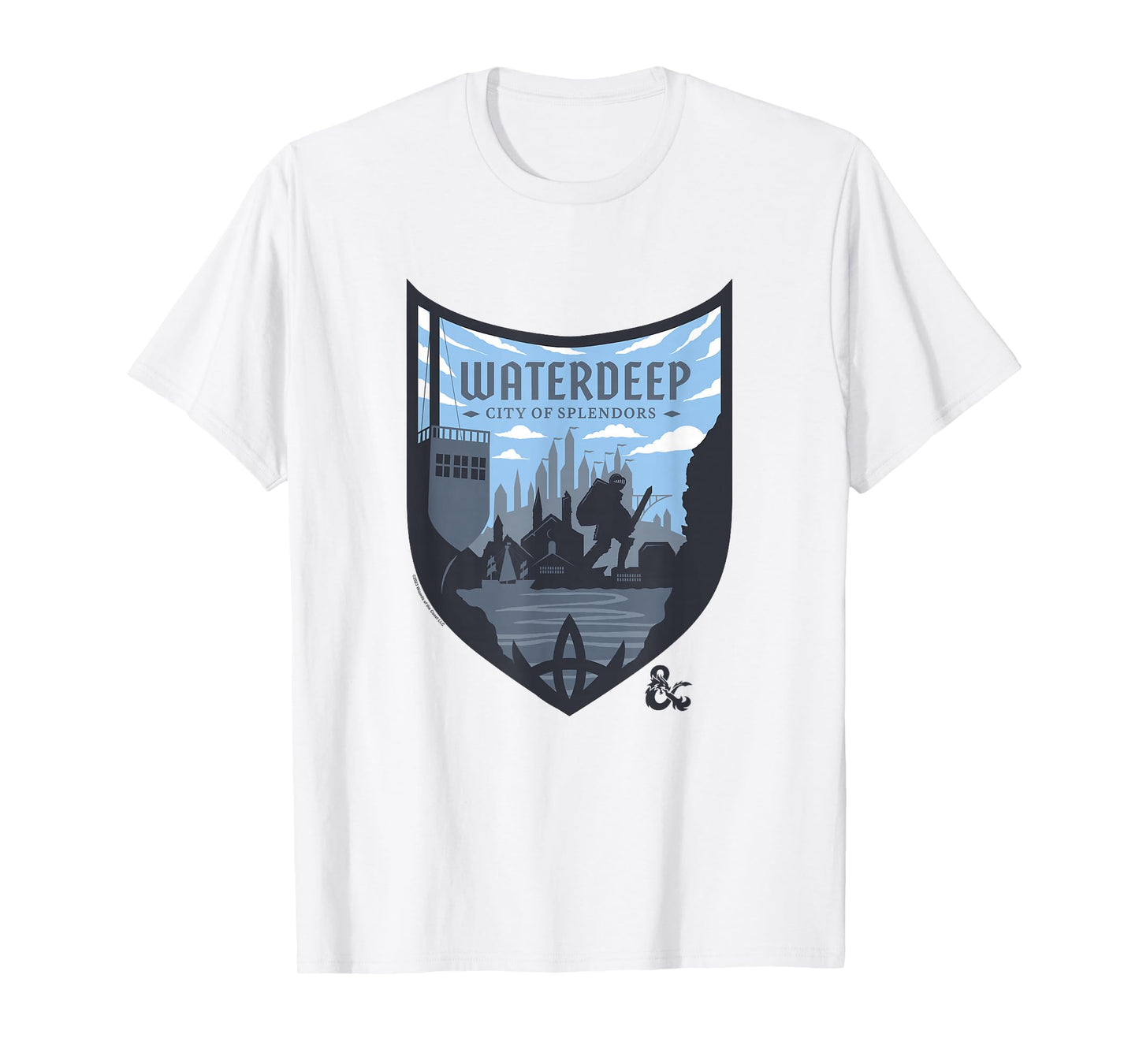 Dungeons & Dragons Waterdeep City Of Splendors Shield Logo T-Shirt