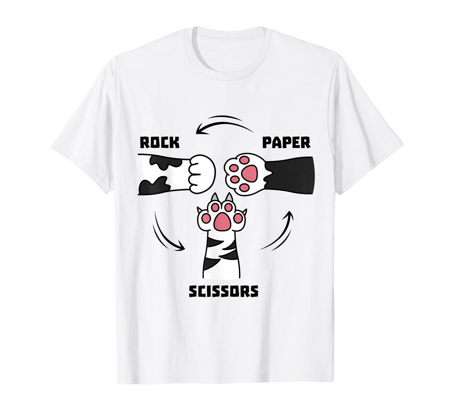 Rock Paper Scissors Cat Paws T-Shirt