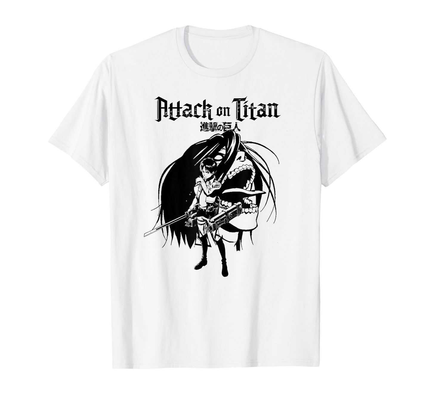 Attack on Titan Eren and Titan Anime Silhouette T-Shirt
