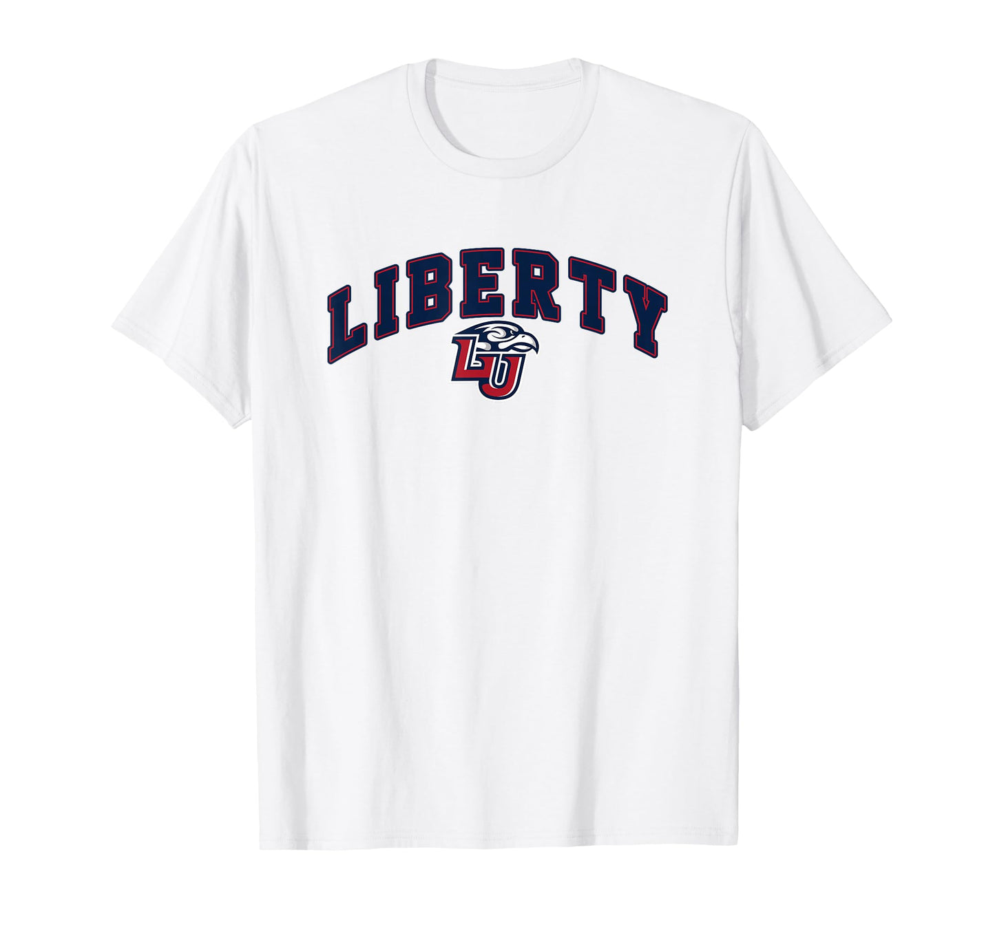 Liberty University Flames Block Stacked T-Shirt