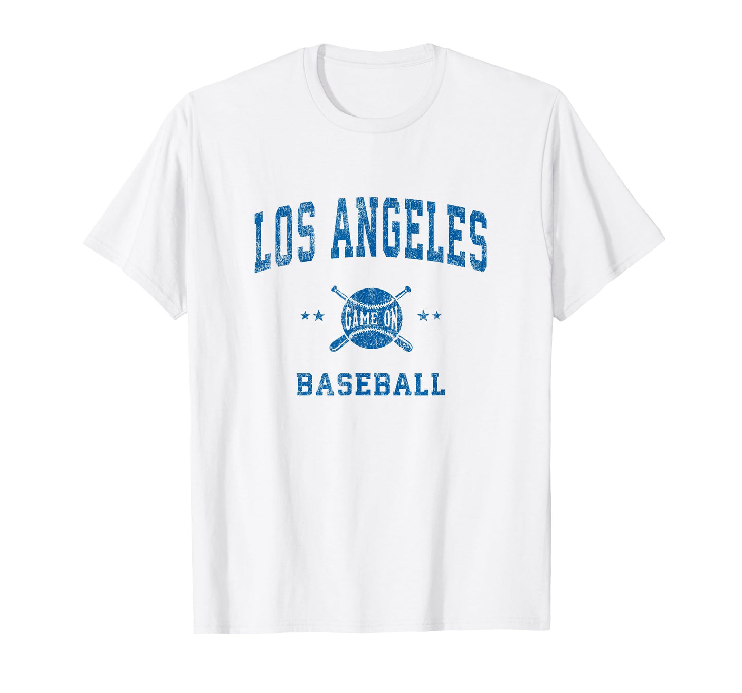 Los Angeles LA Vintage Baseball Throwback Retro Design T-Shirt