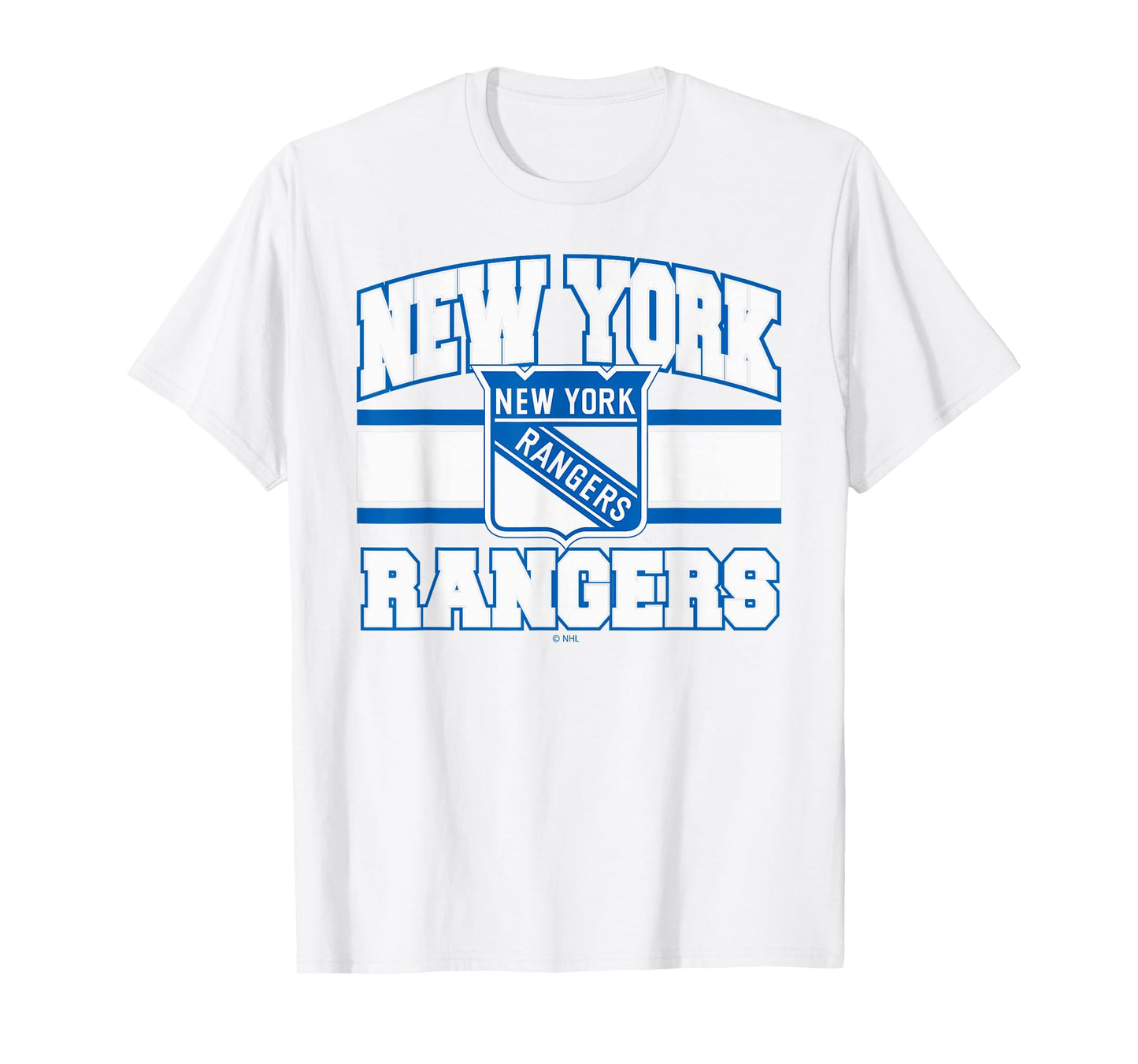 New York Rangers Stripe Red Officially Licensed T-Shirt