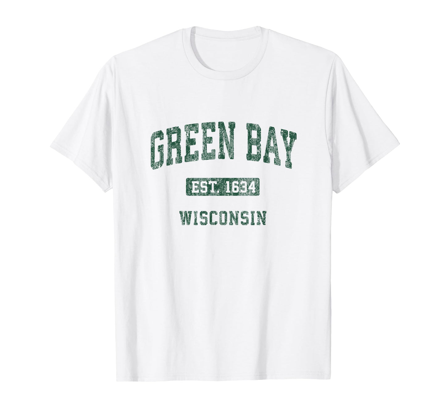 Green Bay Wisconsin WI Vintage Athletic Sports Design T-Shirt