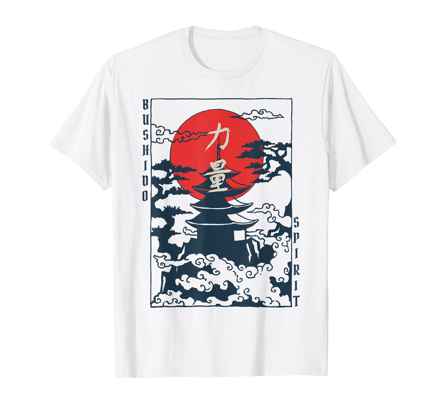 Bushido Samurai TShirt Japanese Retro Art Print Culture Gift T-Shirt