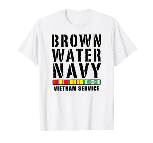 MEDALS OF AMERICA EST. 1976 BROWN WATER NAVY VIETNAM SERVICE T-Shirt