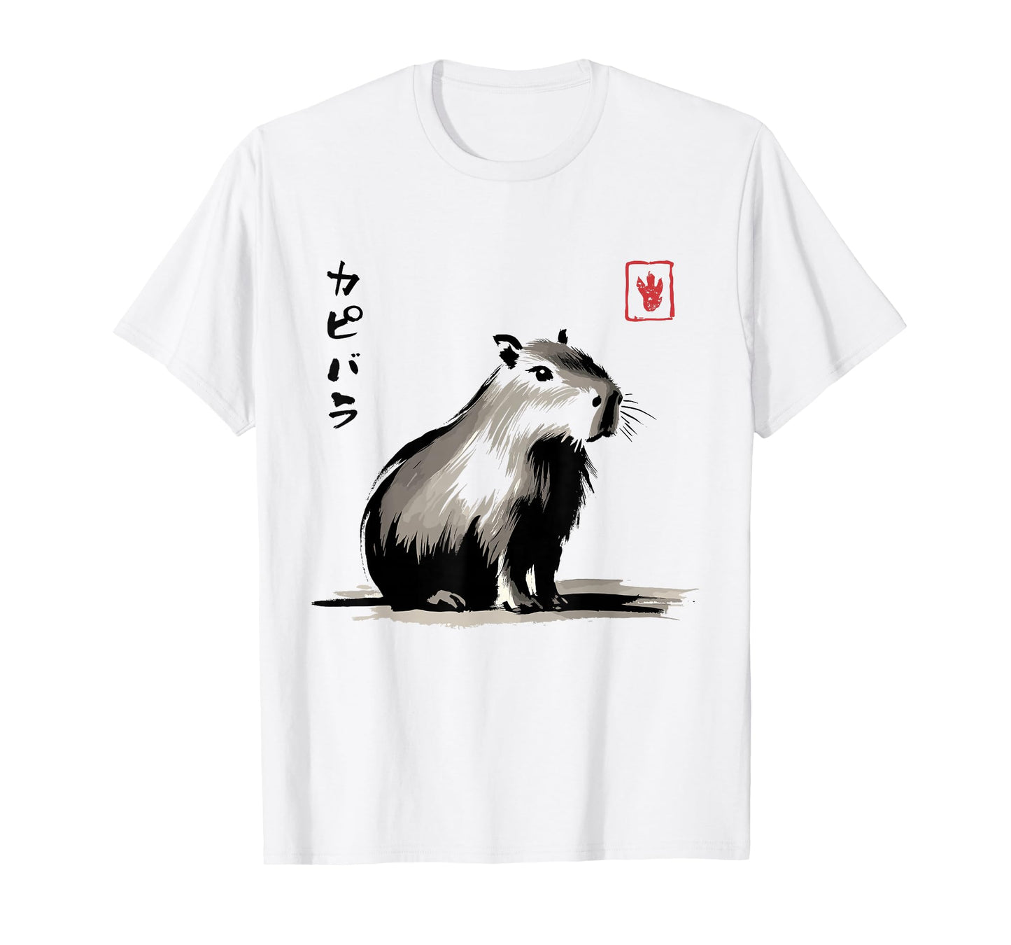Kawaii Capybara Anime Japanese Streetwear Funny Capybara T-Shirt