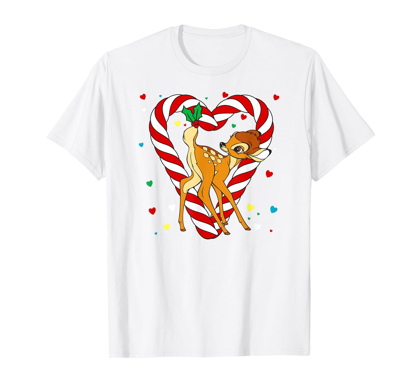 Disney - Bambi Candy Cane Holiday T-Shirt