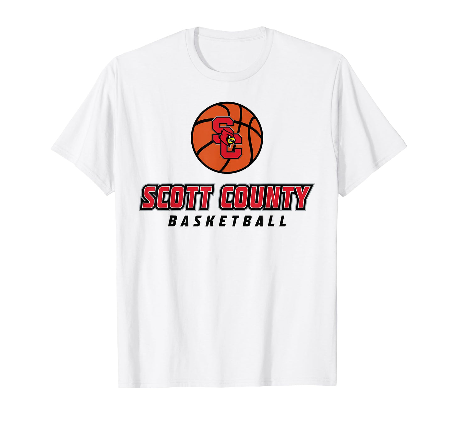 Scott County High School Cardinals Basketball T-Shirt