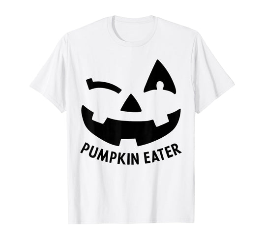 Naughty Pumpkin Eater Fun Matching Couple Halloween Costume T-Shirt