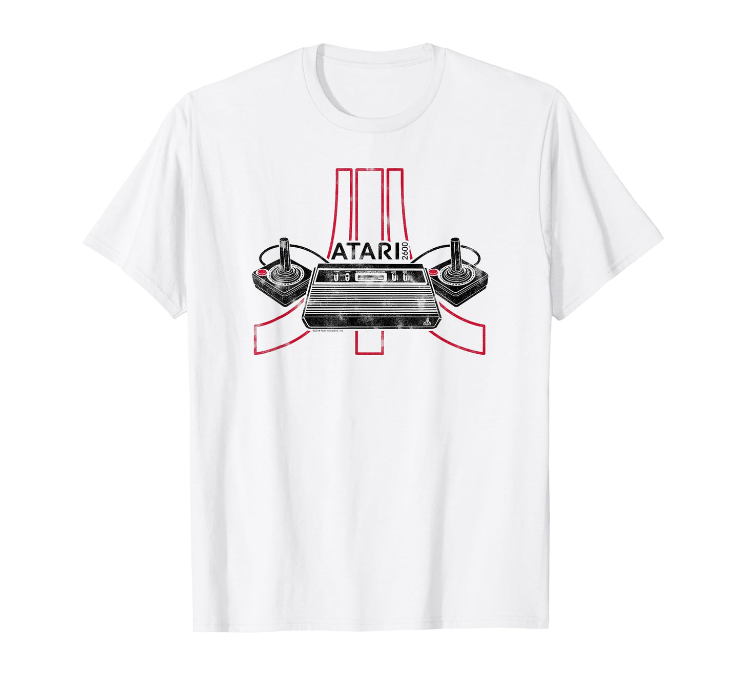 ATARI 2600 Gaming Console & Joysticks Logo T-Shirt