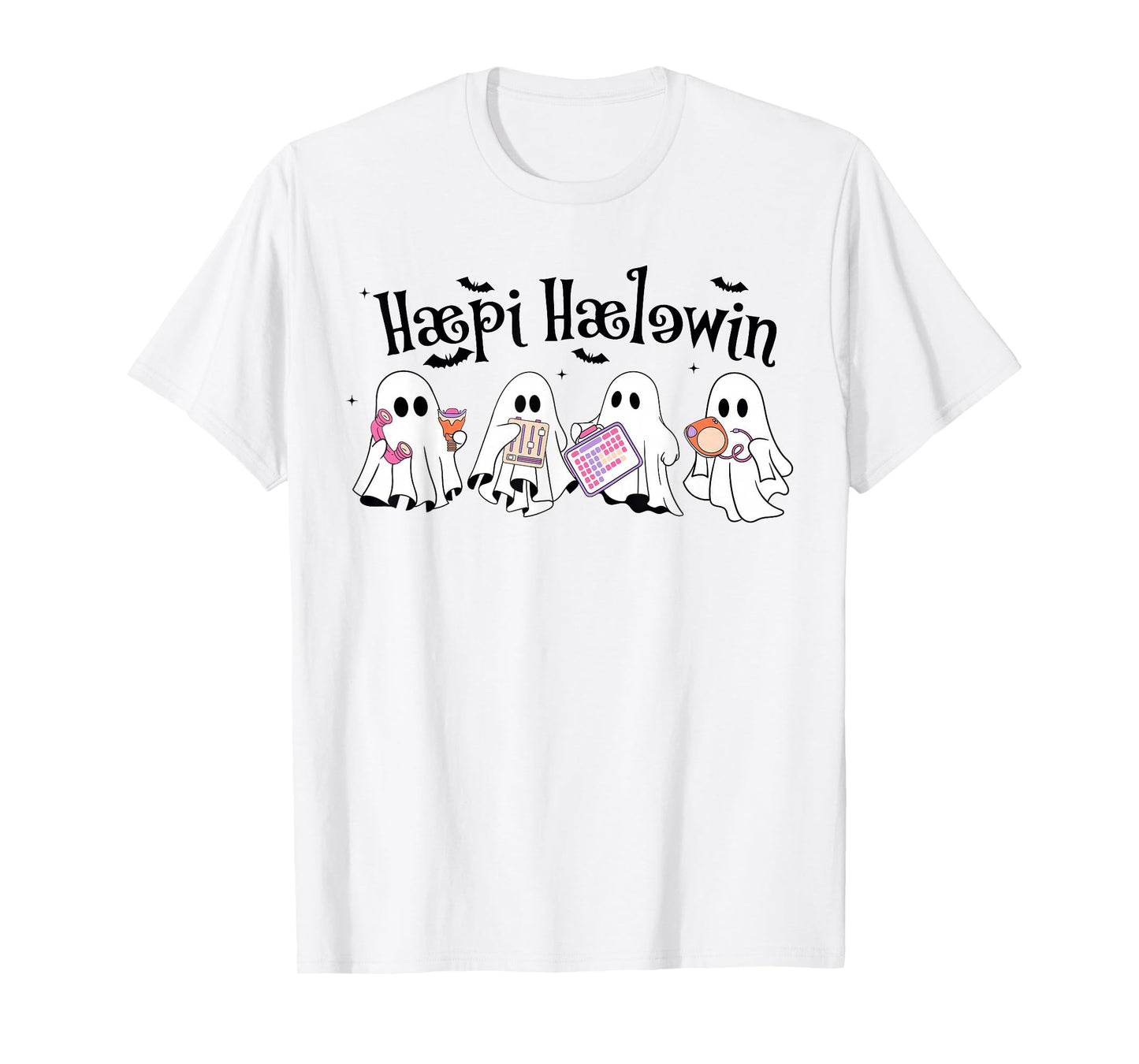 Speech Therapy SLP Ghost Speech Therapist Happy Halloween T-Shirt