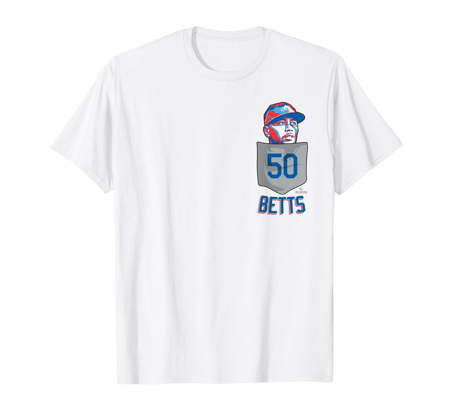 Mookie Betts Los Angeles Baseball Pocket Tee MLBPA T-Shirt