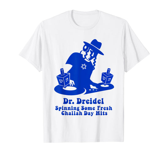 Funny Hanukkah Teen Mens Gift Chanukah DJ Dr. Dreidel Party T-Shirt