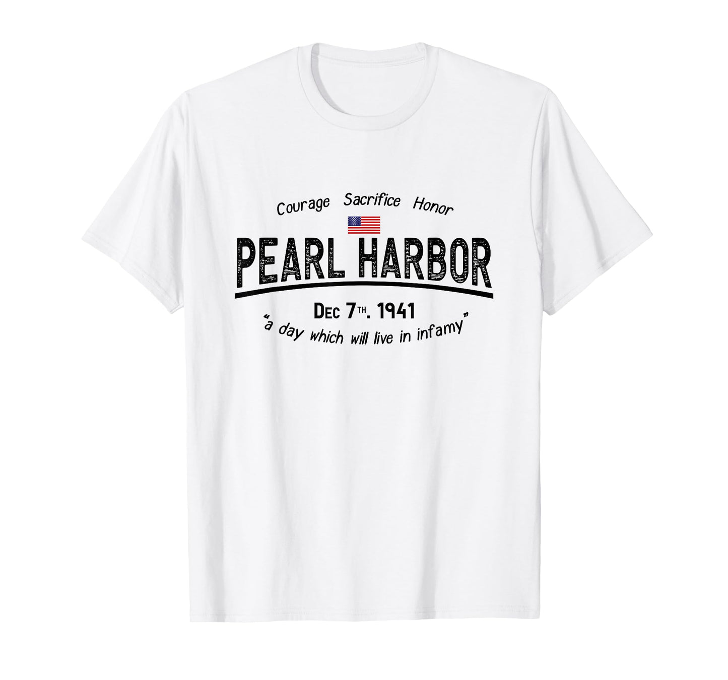 Pearl Harbor Memorial Day Hawaii USA Flag Day of Infamy T-Shirt