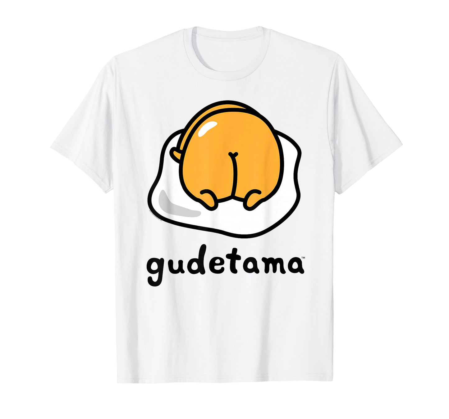 Gudetama The Lazy Egg Backside Logo Tee Shirt T-Shirt