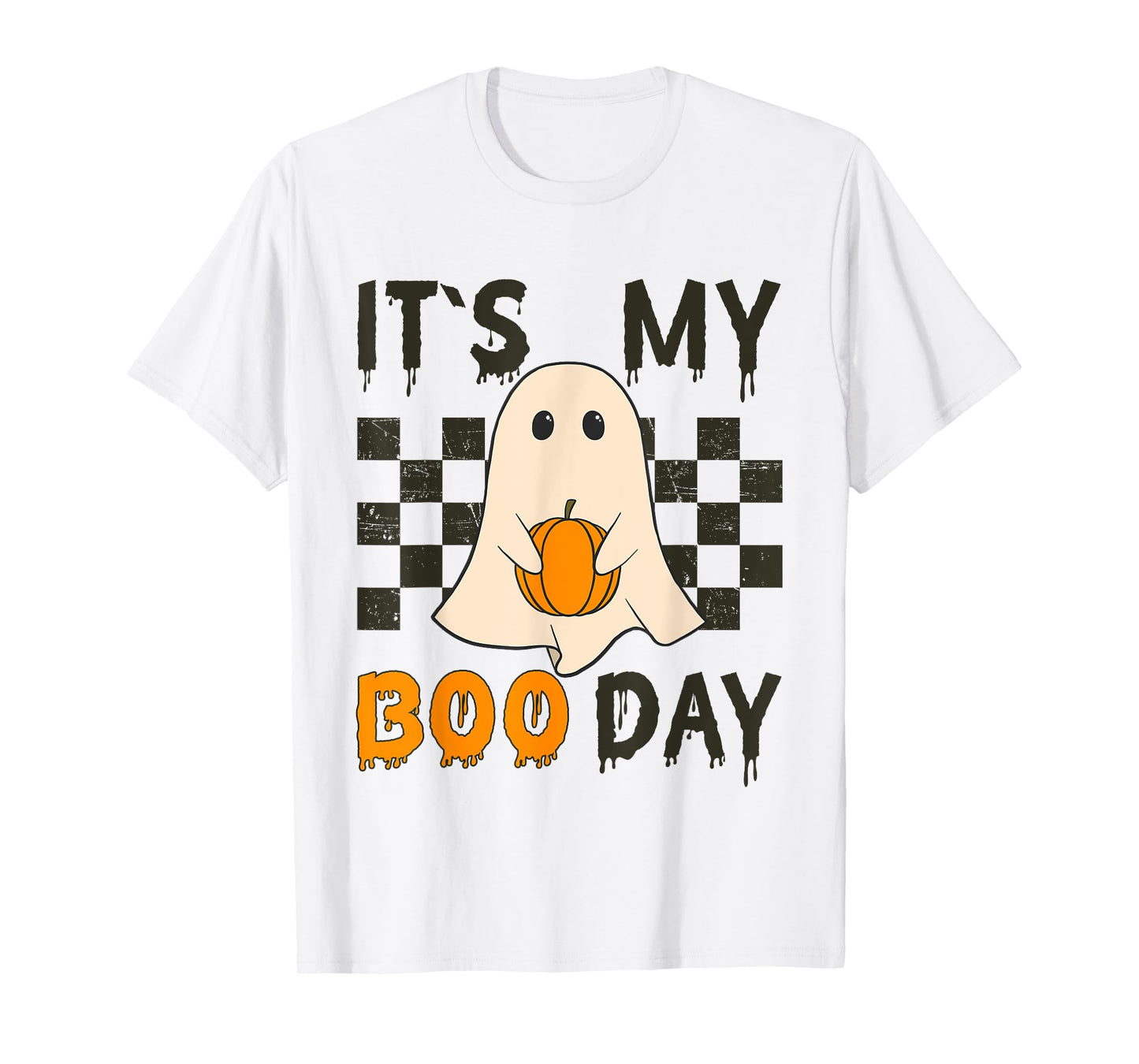Its My Boo Day Cute Halloween Birthday Funny Ghost T-Shirt