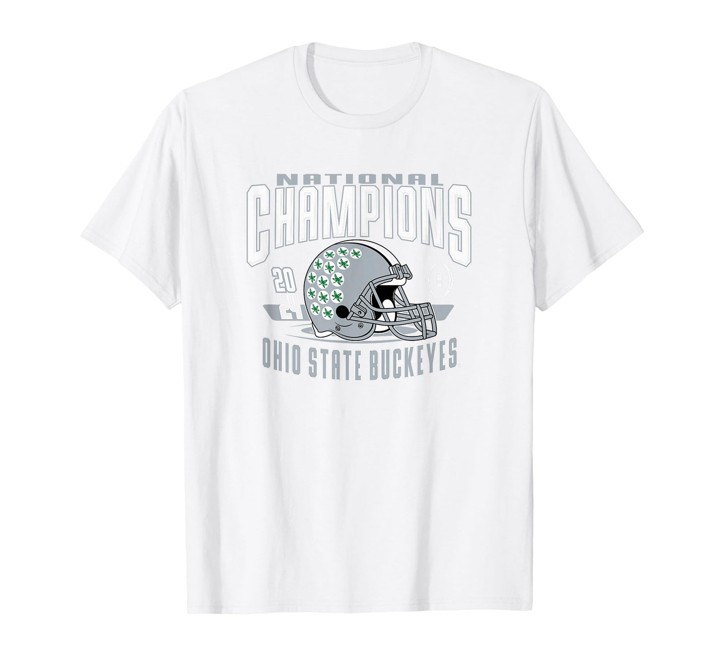 Ohio State Buckeyes National Champs 2024 CFP Blitz Red T-Shirt