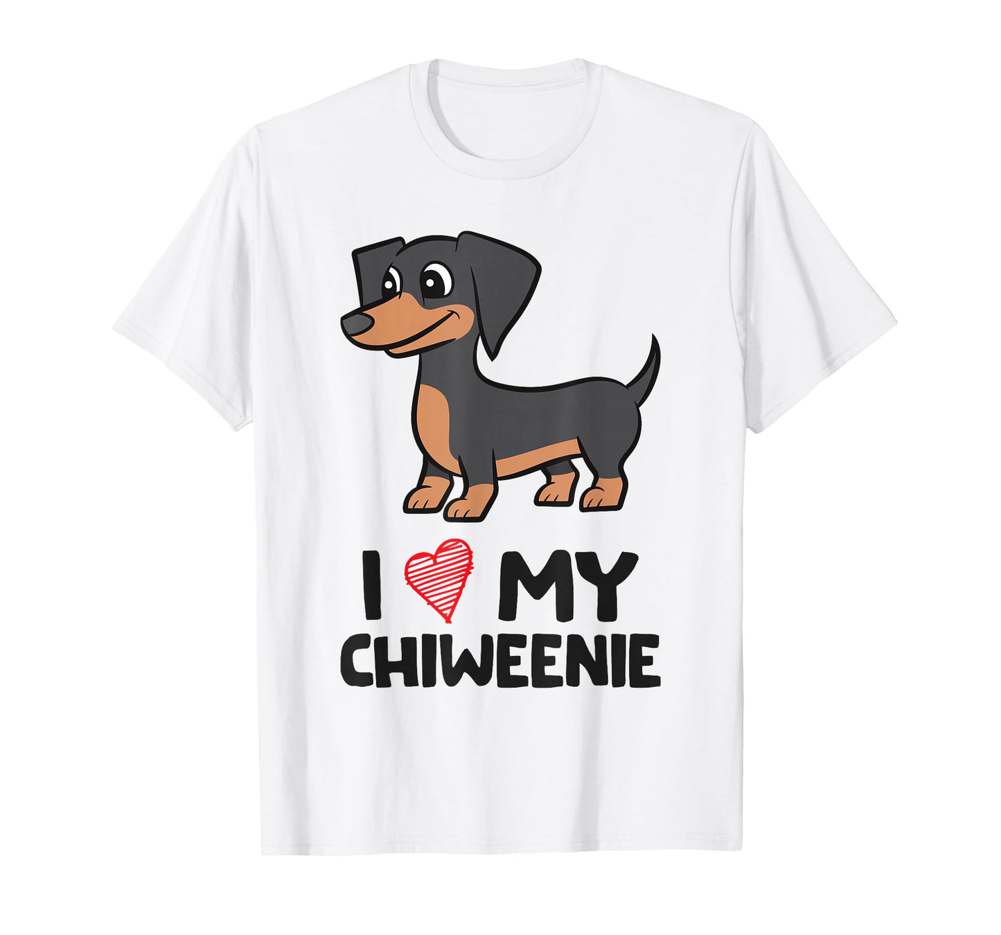 Chiweenie Dog I Love My Chiweenie T-Shirt