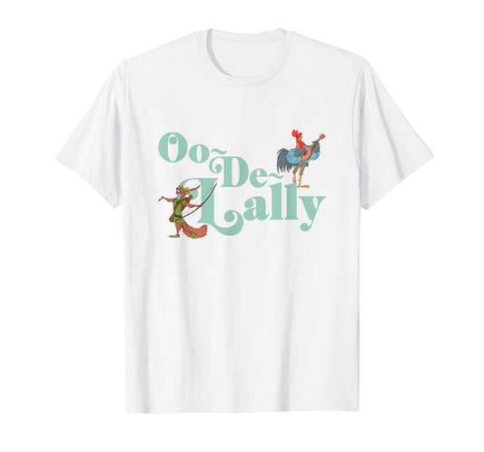 Disney Robin Hood Oo-De-Lally Iconic Quote Chest Text Logo T-Shirt