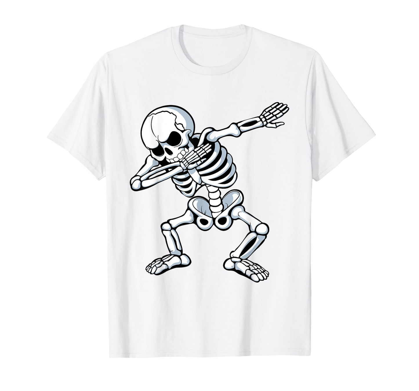 Dabbing Skeleton Spooky Dab Dancing Men Kids Boys Halloween T-Shirt