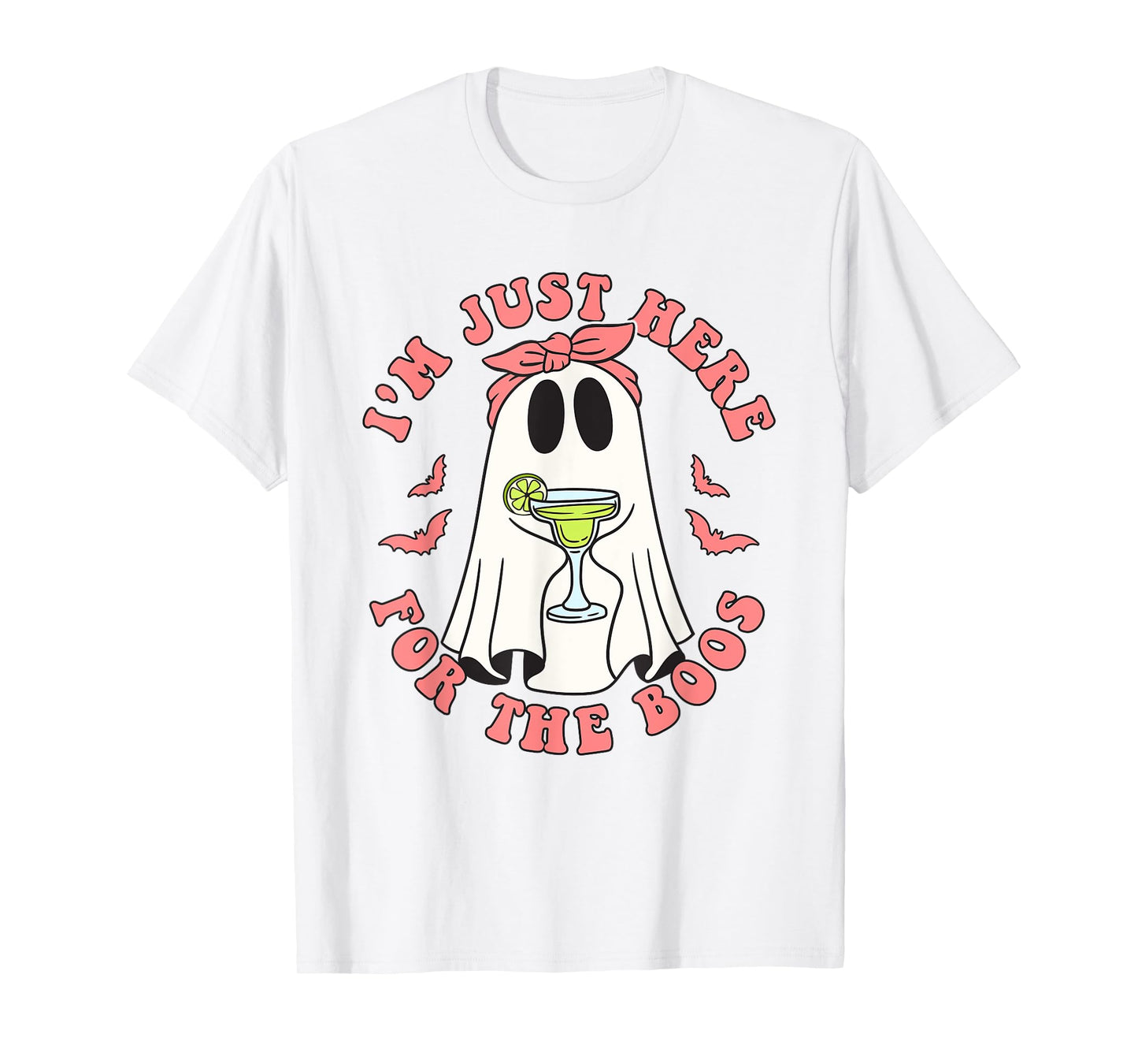 Margarita Cocktail I'm Just Here for The Boos Halloween T-Shirt