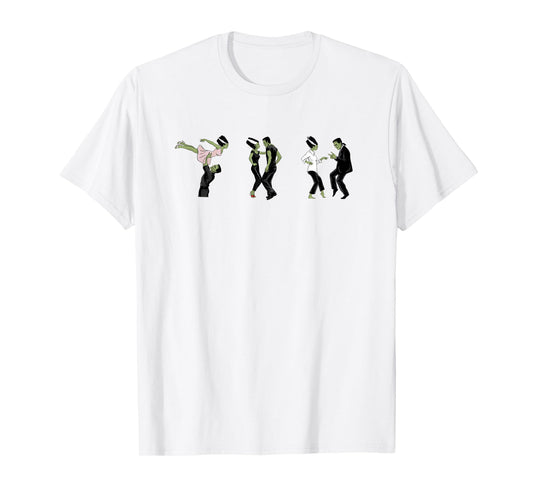 Frankenstein & Bride Dancing - Retro Romance T-Shirt