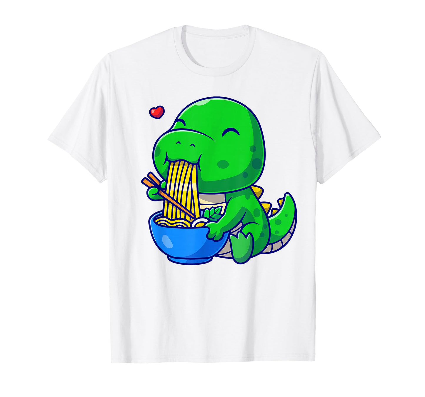 Funny Dinosaur Ramen Noodle Boy Toddler Cute Anime Kawaii T-Shirt
