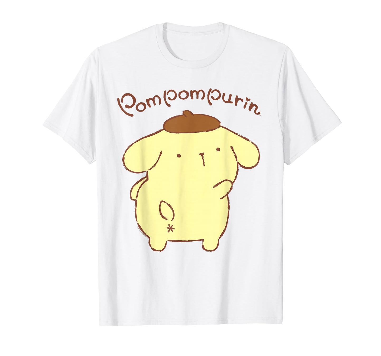 Sanrio Pompompurin Backside Logo Tee Shirt T-Shirt