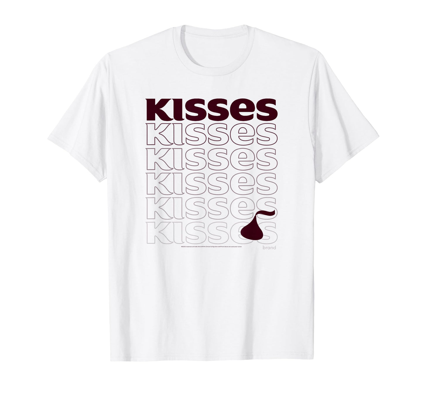 Hershey's Kisses Chocolate Name Stack T-Shirt