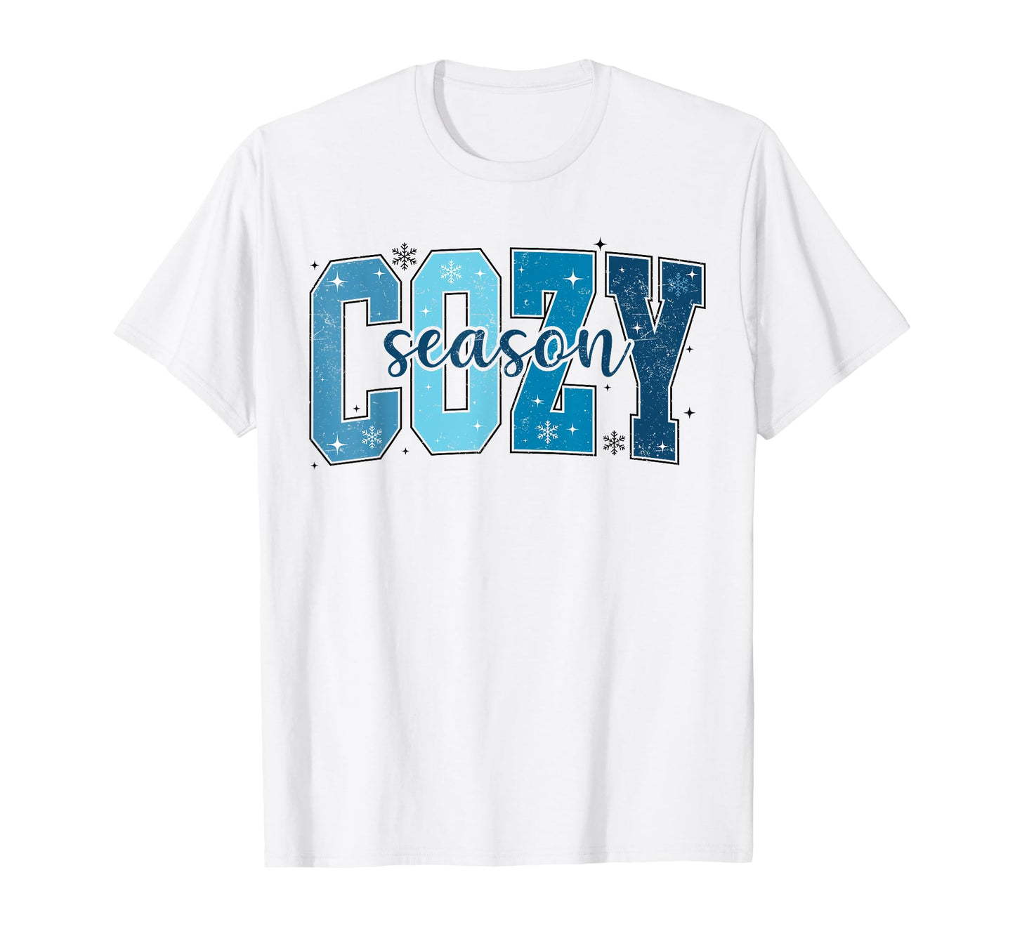 Retro Cozy Season Cute Winter Vibes Tis the Season Christmas T-Shirt